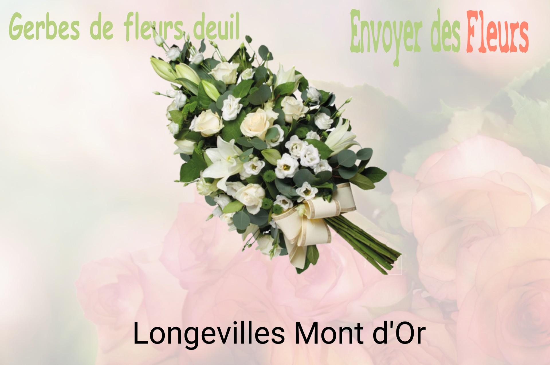 Gerbe de fleurs de deuil livrée à Longevilles-Mont-d'Or